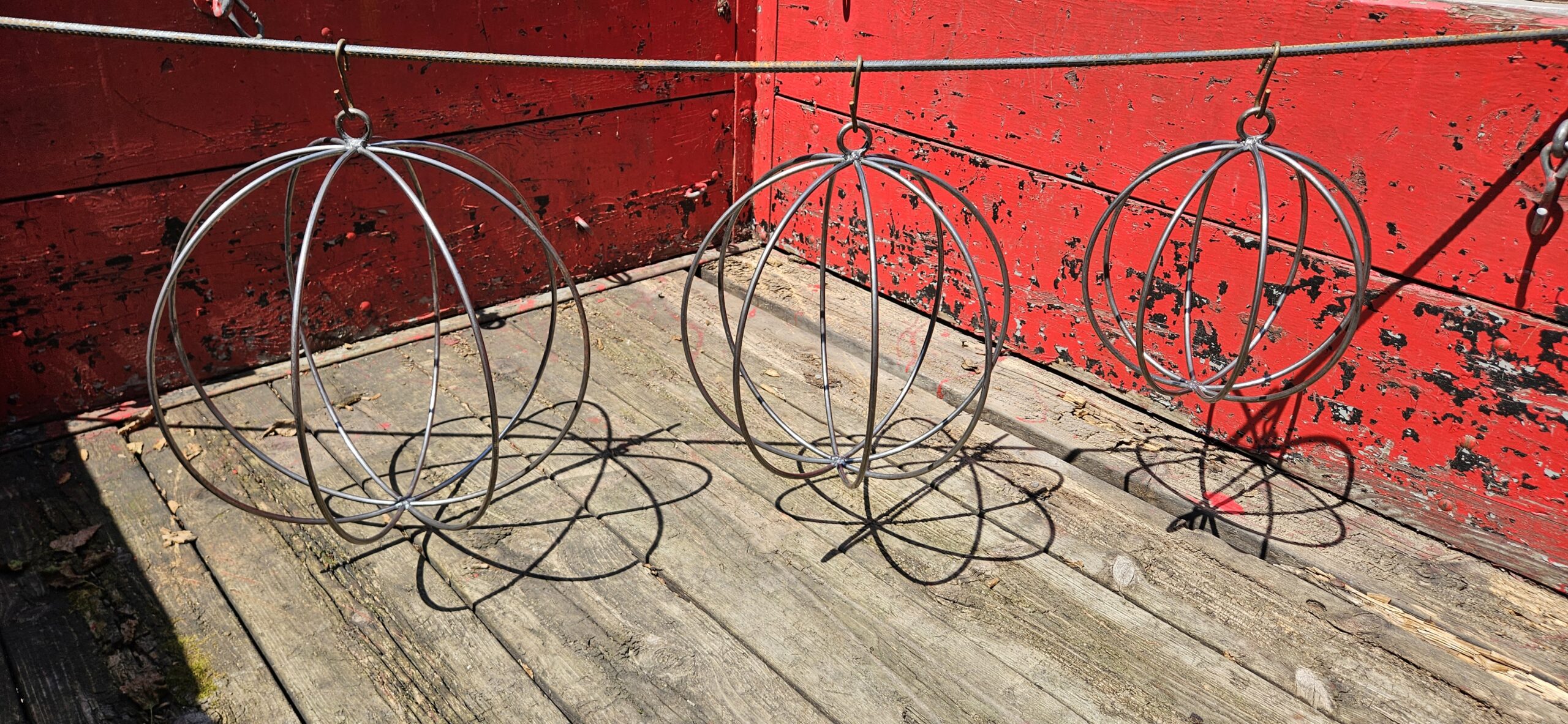 12" Hanging Steel Sphere - Image 3