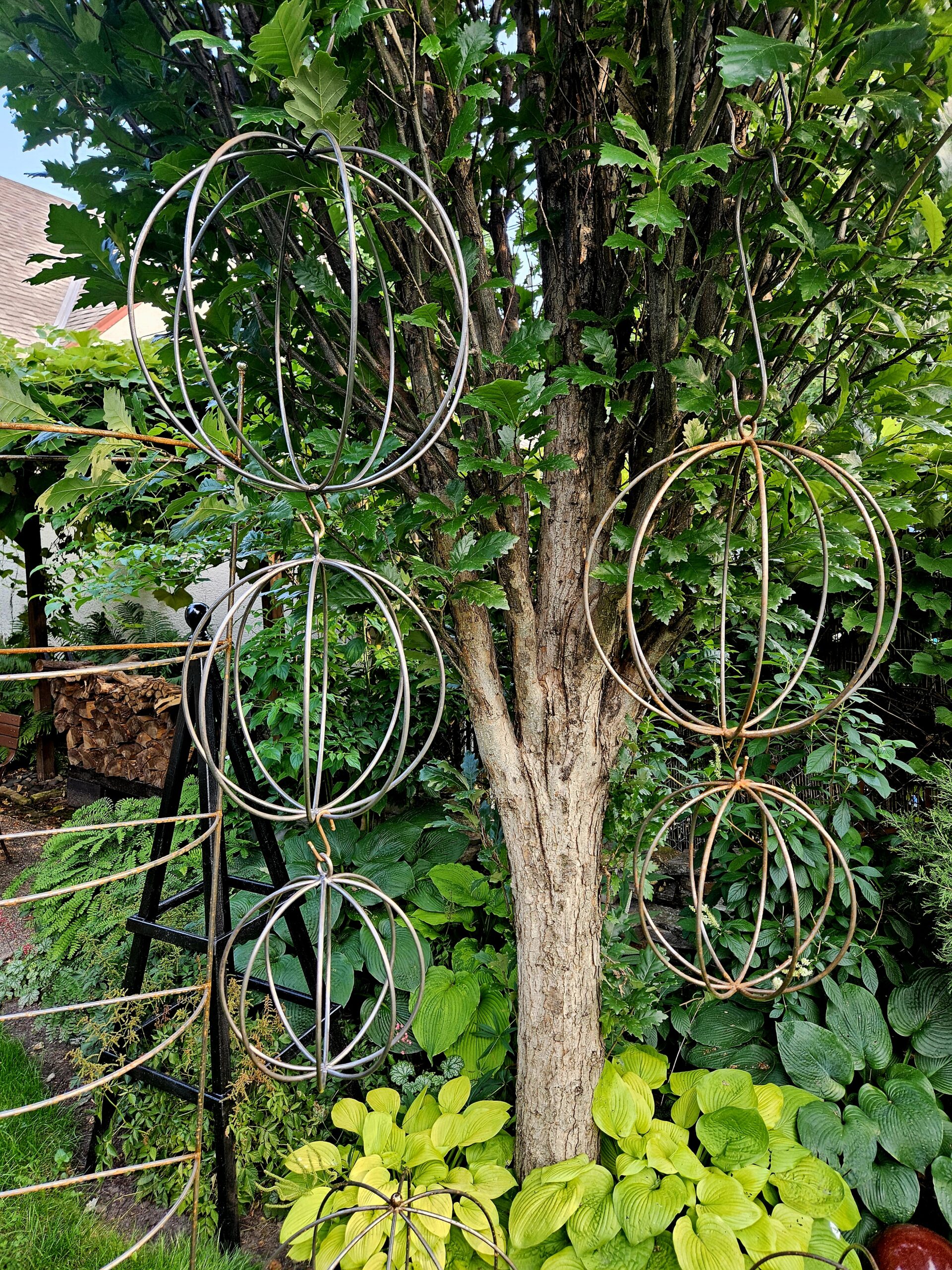 12" Hanging Steel Sphere