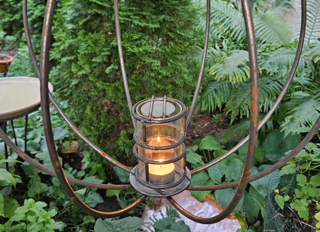 Hanging Tea Light Lantern Spheres - Set of Three